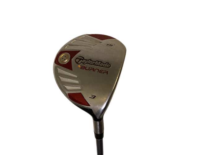 Used Taylormade Burner 3 Wood 15deg 3 Wood Regular Flex Graphite Shaft Fairway Woods