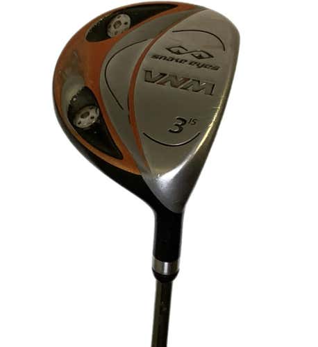 Used Snake Eyes Vnm 3wood 15 Deg Xstiff 3 Wood Extra Stiff Flex Graphite Shaft Fairway Woods