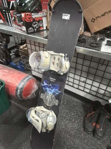 Used Elan Rsj 135 Cm Boys' Snowboard Combo