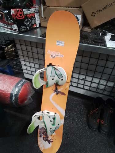 Used Burton Chopper 122 Cm Boys' Snowboard Combo