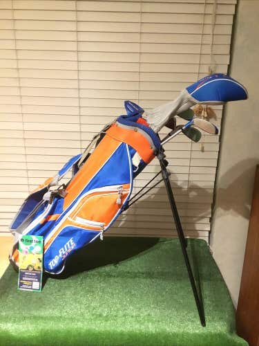 Top Flite Juniors Full Set (Driver, Hybrid, 7i, 9i, SW, Putter) & Stand Bag