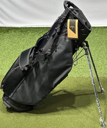 NEW Callaway Golf Fairway + Plus L Stand Double Strap Golf Bag Black #97629