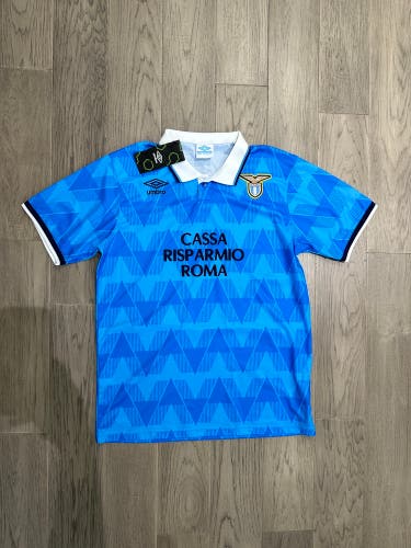 Throwback Replica 1990-91 Retro Lazio Home Blue Soccer Jersey BNIB w/ Tags - L