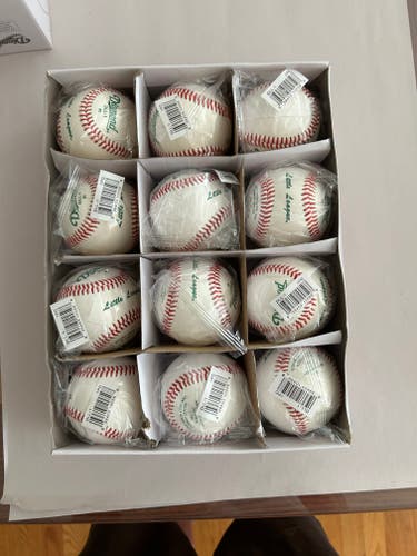 New Diamond Little League DLL-1 Baseballs - 1 Dozen