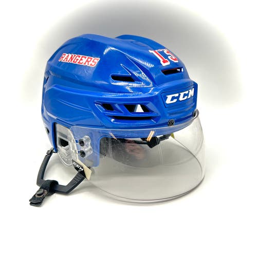 CCM Tacks 710 - Used Pro Stock Helmet (Blue)