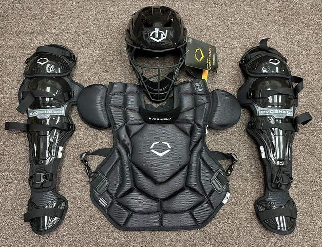 Evoshield G2S Pro-SRZ Intermediate Teen Baseball Catchers Gear Set - Black