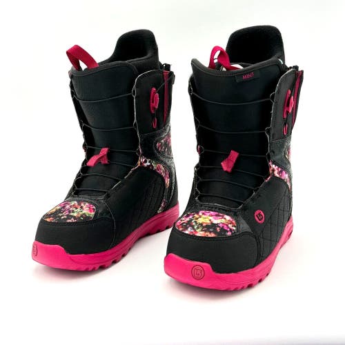 NEW W/OUT BOX WOMEN'S BURTON MINT SNOWBOARD BOOT BLACK/PINK US W 7