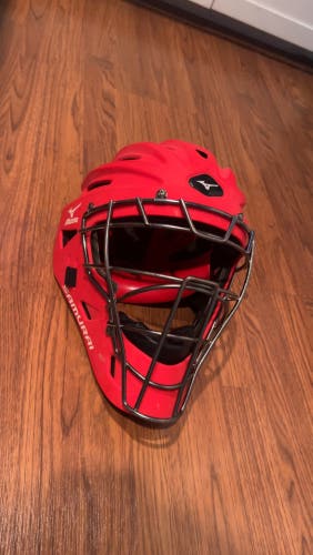 Mizuno Samurai Catchers Helmet Red