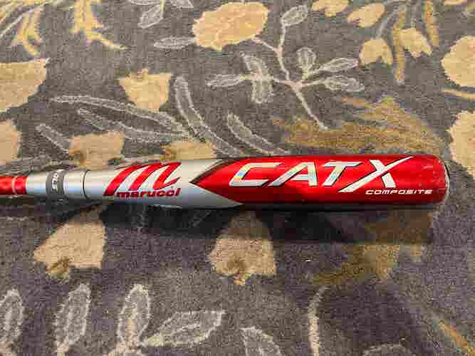 Used 2023 Marucci CAT X Composite USSSA Certified Bat (-5) Composite 27 oz 32"