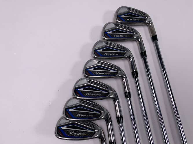 Cobra King F8 One Length Iron Set 4-PW KBS Tour 105g Stiff Steel Mens RH