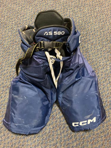 Blue Used Senior Small CCM Tacks AS 580 Hockey Pants