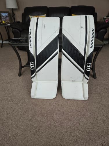 Used 33" Warrior Ritual G6 E+ Goalie Leg Pads 33+1.5