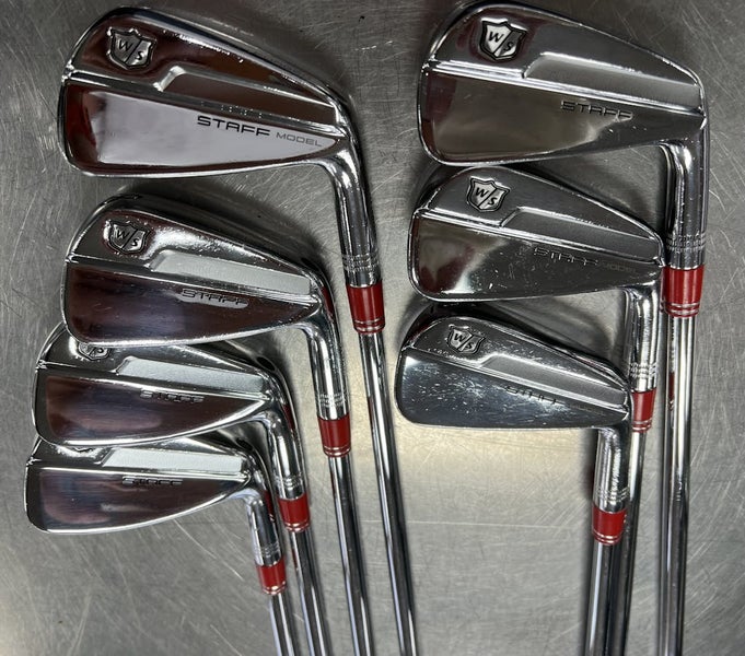 Used Wilson STAFF MODEL BLADE 4I-PW Stiff Flex Steel Shaft Iron Sets 11497-S000140206