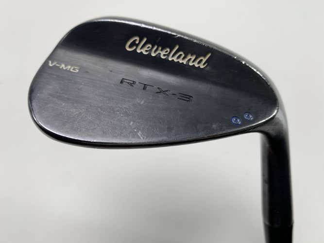 Cleveland RTX-3 Black Satin Sand Wedge SW 58* 9 Dynamic Gold Wedge Steel Mens RH