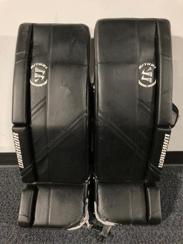 Black Used 32" Intermediate Warrior Ritual G5 Goalie Leg Pads