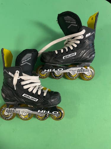 Used Junior Bauer RS Inline Skates Regular Width Size 1