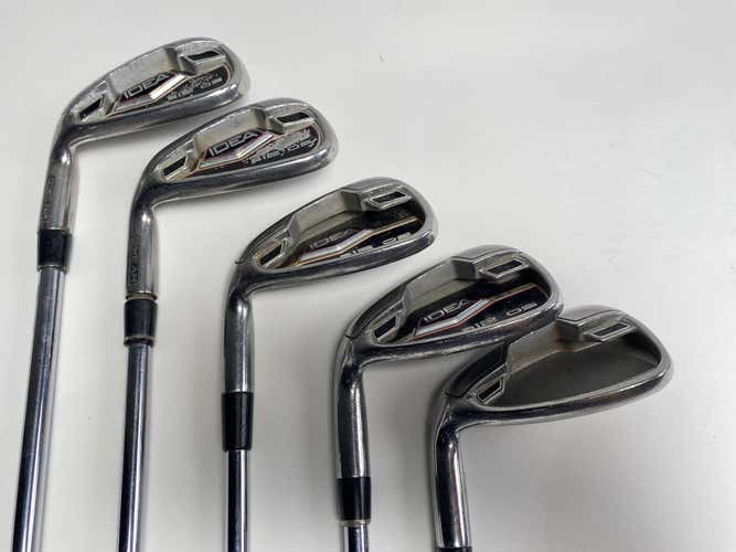 Adams Idea A12 OS Iron Set 7-PW+GW True Temper Stiff Steel Mens LH Midsize Grips