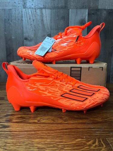 Adidas Adizero 12.0 Poison Solar Orange Football Cleats Mens Size 13 IG7211