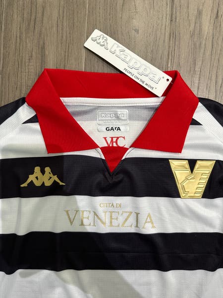 ウェア Venezia FC 2023-24  uniform kappa Venezia FC 2023/2024 Kappa Home Black Jersey Shirt M-2XL NWT