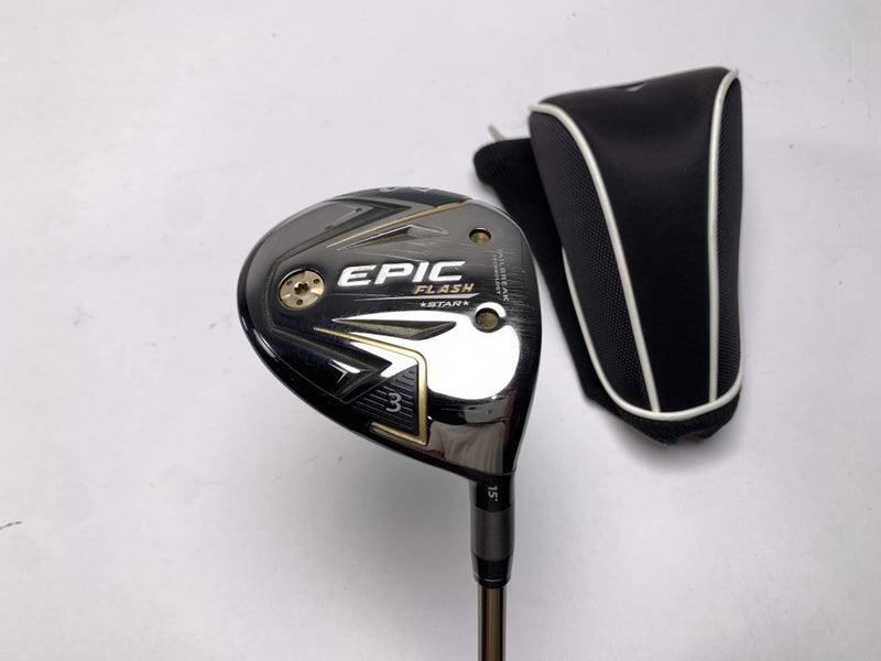 Callaway EPIC Flash Star 3 Fairway Wood 15* UST Mamiya ATTAS Speed Senior RH