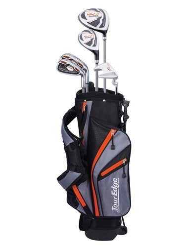 Tour Edge HL-J Junior Iron Set (ORANGE 4x1, Graphite Juniors, LEFT) NEW