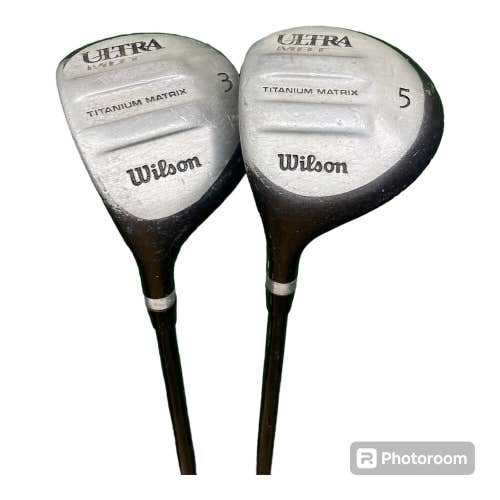 LH Wilson Ultra MBT 3 & 5 Wood Set Regular Flex Graphite Shafts New Grips!