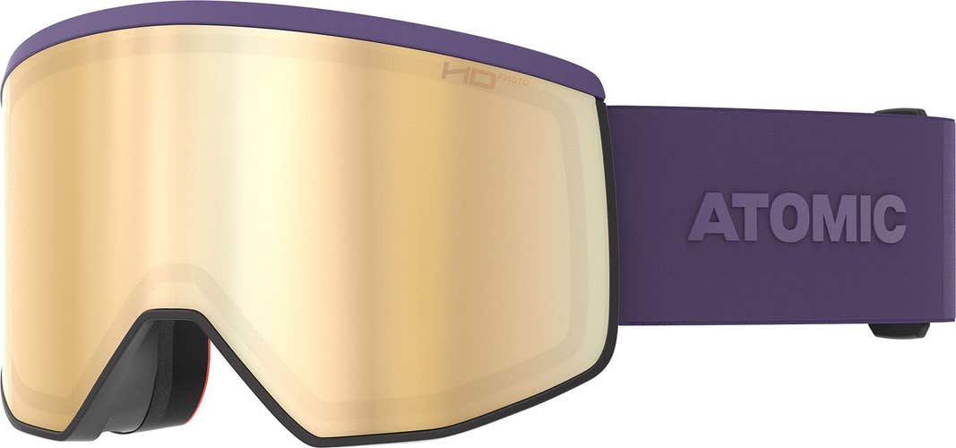 New Atomic Four Pro HD Photo ski goggles  |  Size: Large  |  Color: Dark Purple