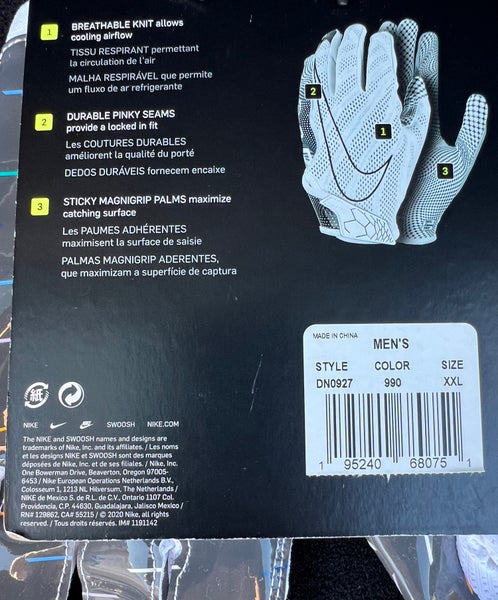 Nike NFL “Crucial Catch” Vapor Knit 4.0 MagniGrip Football Gloves