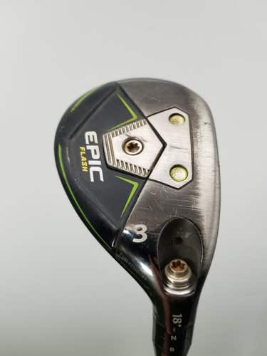 2019 CALLAWAY EPIC FLASH 3 HYBRID 18* REGULAR UST MAMIYA RECOIL ES 460 41.5" FAI