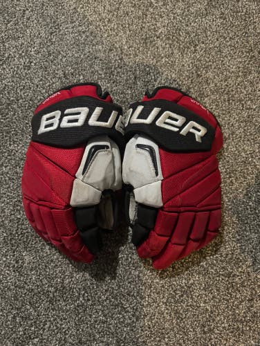 Ohio State Bauer 14" Pro Stock Vapor APX2 Pro Gloves