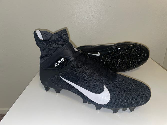 Nike Alpha Menace Elite 2 Men's 13 WIDE Football Cleats Black/Grey BV3298-001