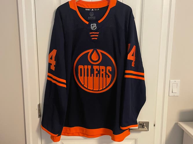 BNWT Official Adidas Primegreen Edmonton Oilers Third Jersey Ethan Bear Size 60 3XL