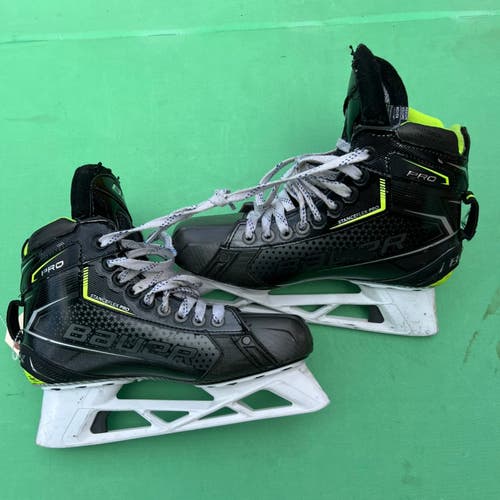 Used Senior Bauer Pro Hockey Goalie Skates | Size 7 - Fit 2