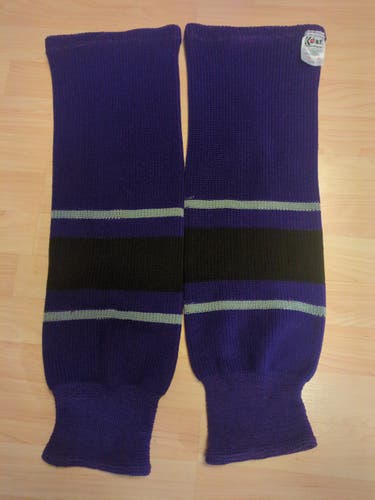 LA Kings Purple/Black/Silver Socks 26"