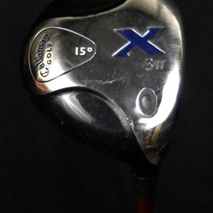 CALLAWAY X 3-WOOD LOFT:15 FLEX:REGULAR LENGTH: 42 IN RIGHT HANDED