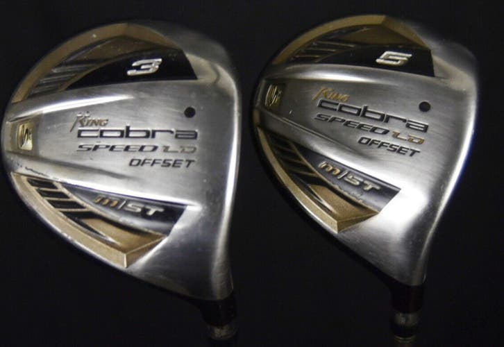 KING COBRA SET (2) FLEX:SENIOR LENGTH: 3W-43 5W-42 IN RH NEW GRIP