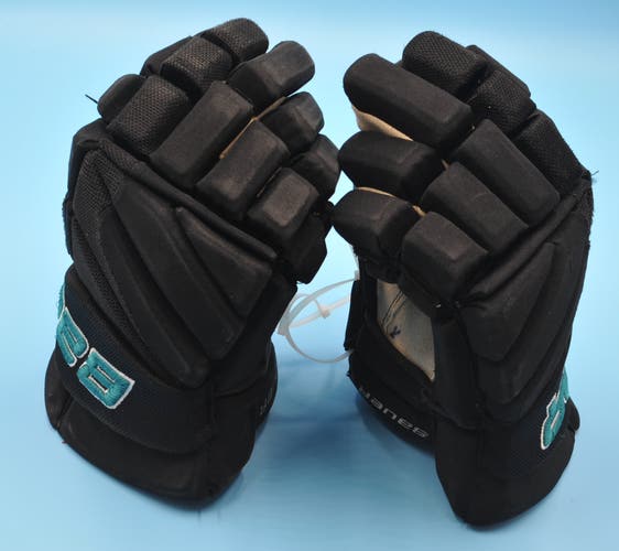 San Jose Bauer Vapor APX2 Pro Black Game Worn Pro Game-Used Gloves