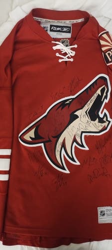 Coyotes team signed Reebok jersey