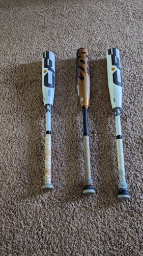 2 DeMarini Cf Zen and 1 DeMarini Zoa