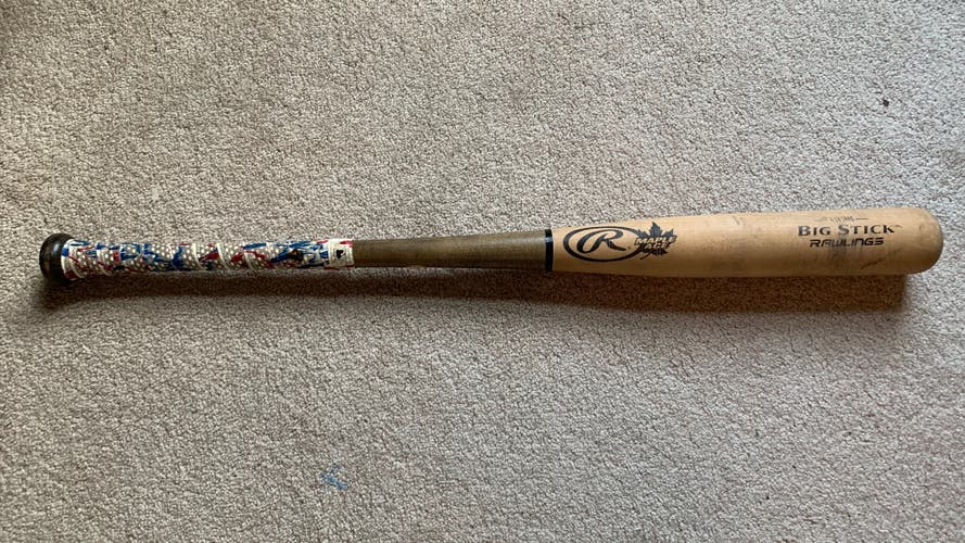 Rawling Maple Ace Big Stick Wood Baseball Bat. 32". Used. With Lizard Skin grip.