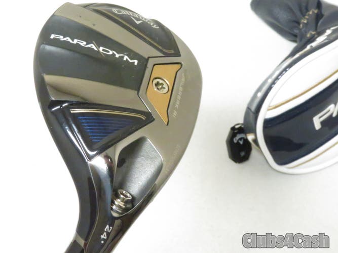 Callaway Paradym Hybrid 24° HZRDUS Silver 65g 5.5 Regular Flex +Cover