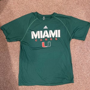 Miami hurricane Dri-Fit adidas t-shirt