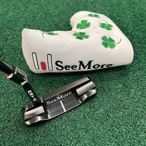 SeeMore Black Gunmetal DB-4 RST 2 35" L-Neck Milled Putter Golf Club W/ HC MINT!