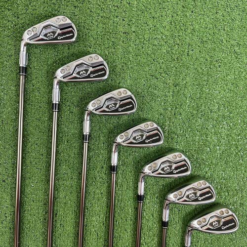 TaylorMade M CGB 6-PW AW SW Iron Set Regular Flex Recoil F3 Left Handed