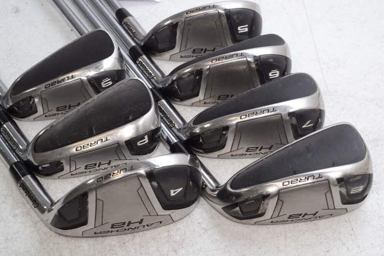 Cleveland Launcher HB Turbo 4-PW Iron Set Right Stiff DG DST 98 Steel # 178678