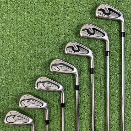 READ Titleist T300 2019 5-PW 48 Iron Set Extra Stiff Flex Project X Rifle 6.5 RH