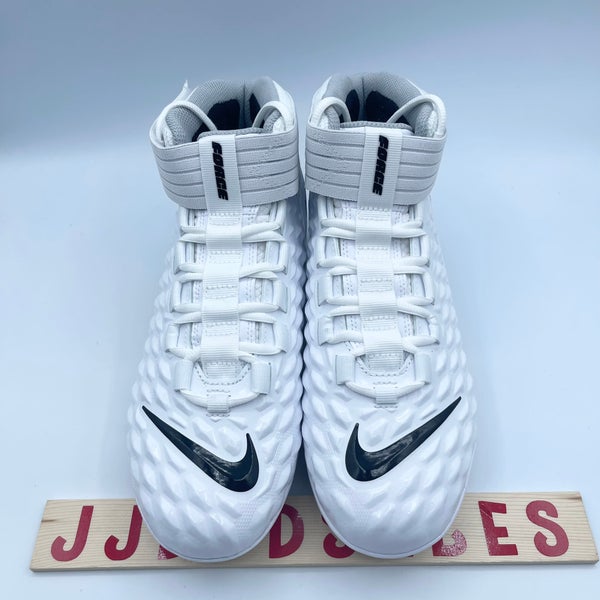 Nike Force Savage Pro 2 Football Cleats White Black AH4000-100 Men’s Sz 8.5 NEW