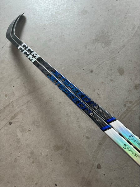 NCAA New Intermediate CCM Left Hand 65 Flex P92M Pro Stock RibCor Trigger 8 Pro Hockey Stick