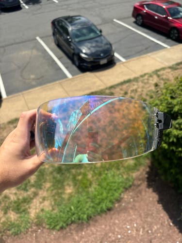 Throne lacrosse visor Clear Blue Free Shipping