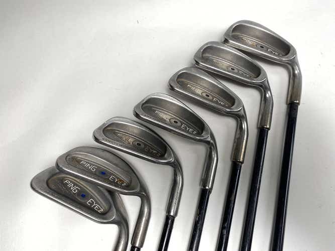 Ping Eye 2 Iron Set 6-PW+SW+LW Black Dot Alpha Fitchip Prescription Regular RH